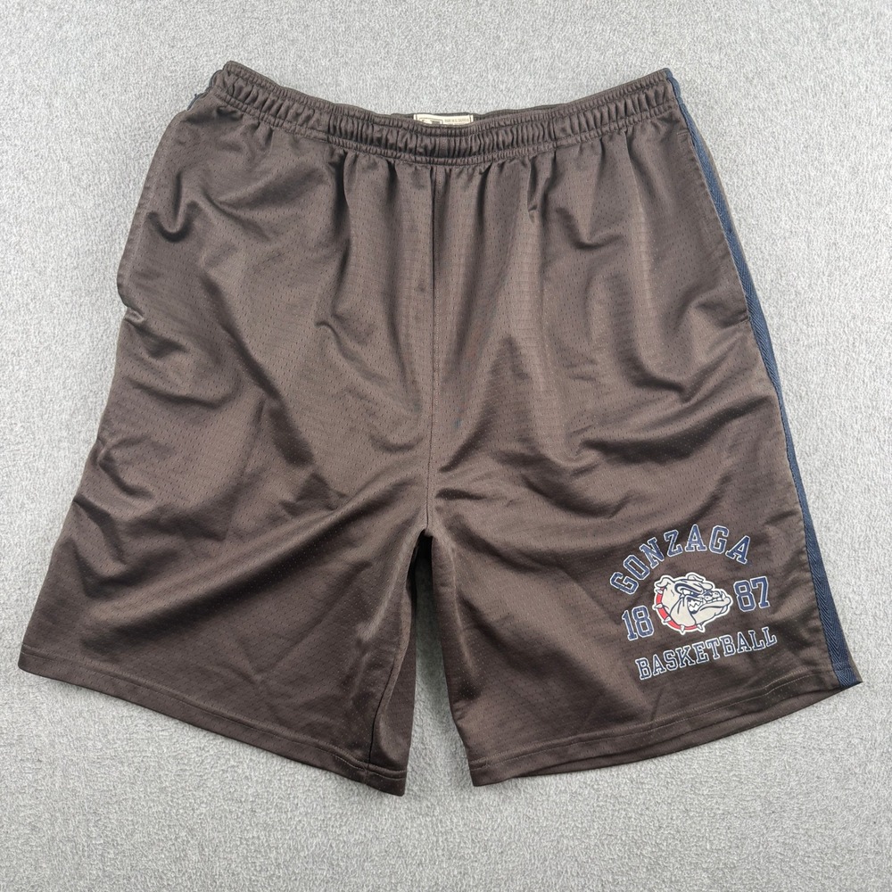 The Victory Men Size L Brown Gonzaga Bulldogs Basketball Mesh Athletic Shorts